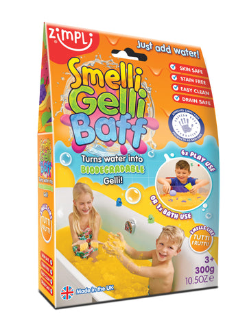 Zimpli Smelli Gelli Baff-Bath Toys,Messy Play,Sensory Smell Equipment,Sensory Smells,Water & Sand Toys,Zimpli Kids-Yellow - Tutti Frutti-5928-Learning SPACE