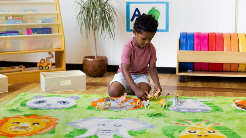 Zoo Conservation™ Large Placement Carpet 3x3m, Learning SPACE