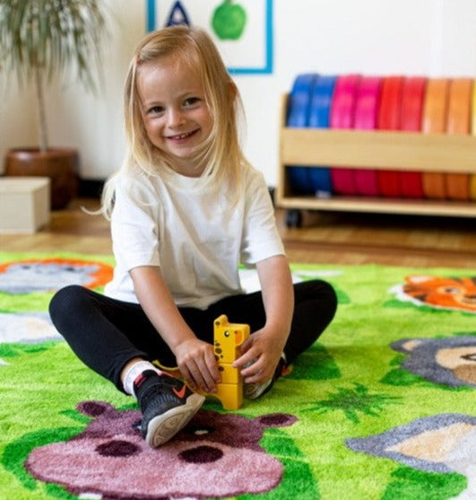 Zoo Conservation™ Large Placement Carpet 3x3m, Learning SPACE