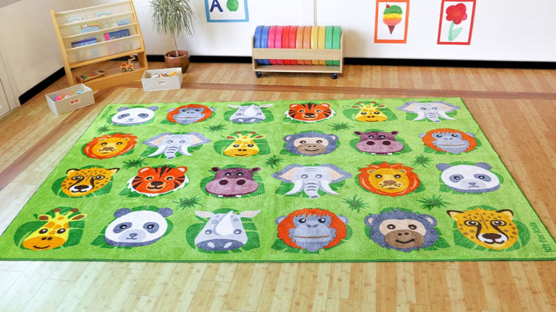Zoo Conservation™ Rectangular Placement Carpet 3x2M, Learning SPACE