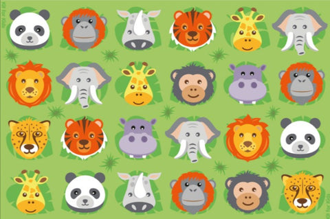 Zoo Conservation™ Rectangular Placement Carpet 3x2M-Dropship,Kit For Kids,Mats & Rugs,Nature Sensory Room,Placement Carpets,Rectangular,Rugs,Wellbeing Furniture,World & Nature-Learning SPACE