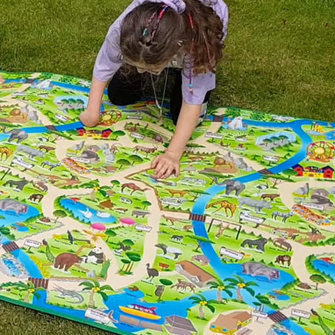 Zoo Park Play Mat (1M or 2M)-Dropship,EDUK8,Play Mats & Baby Gyms,Playmat,Playmats & Baby Gyms-Learning SPACE