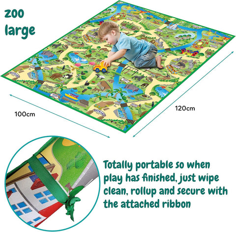 Zoo Park Play Mat (1M or 2M)-Dropship,EDUK8,Play Mats & Baby Gyms,Playmat,Playmats & Baby Gyms-Learning SPACE
