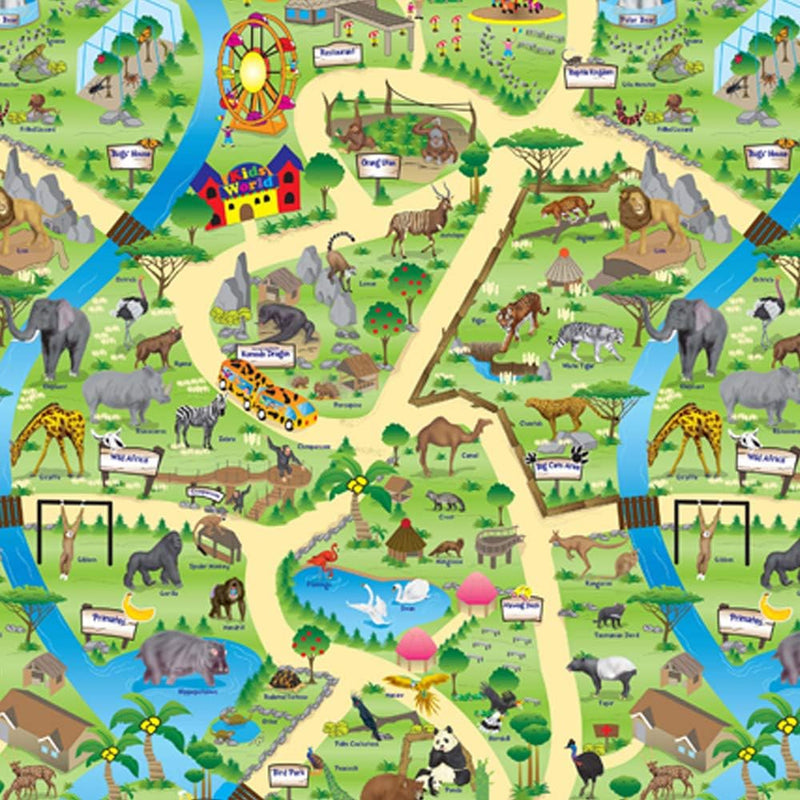 Zoo Park Play Mat (1M or 2M), Learning SPACE