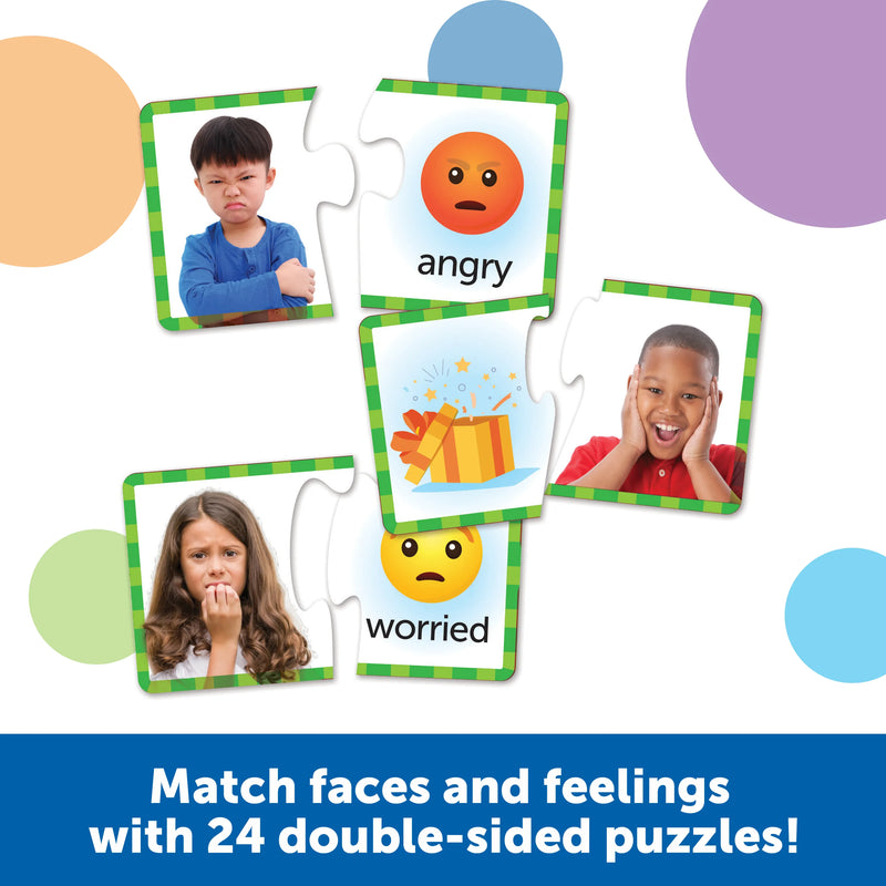 Feelings & Emotions Puzzle Cards, Puzzles Learning SPACE