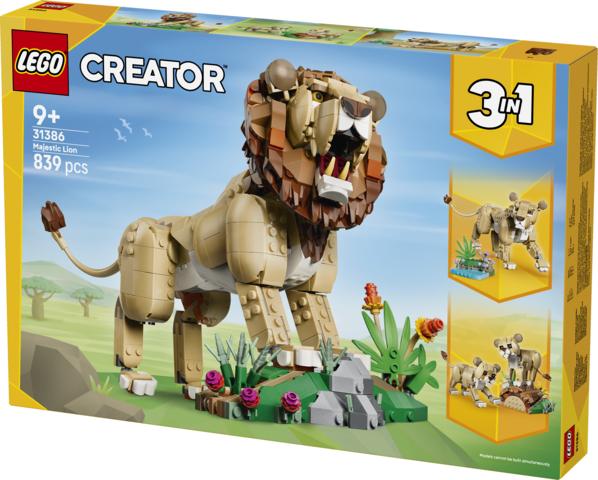 LEGO® (31386) Wild Animals: Majestic Lion, Activity Toys Learning SPACE