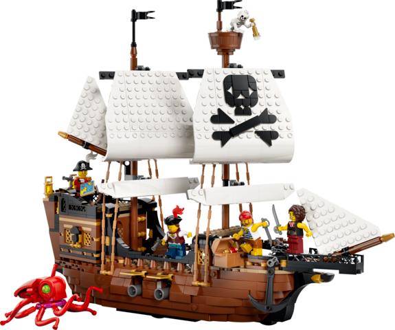 LEGO® Creator (31387) 3-In-1 Iconic Pirate Ship, Activity Toys Learning SPACE