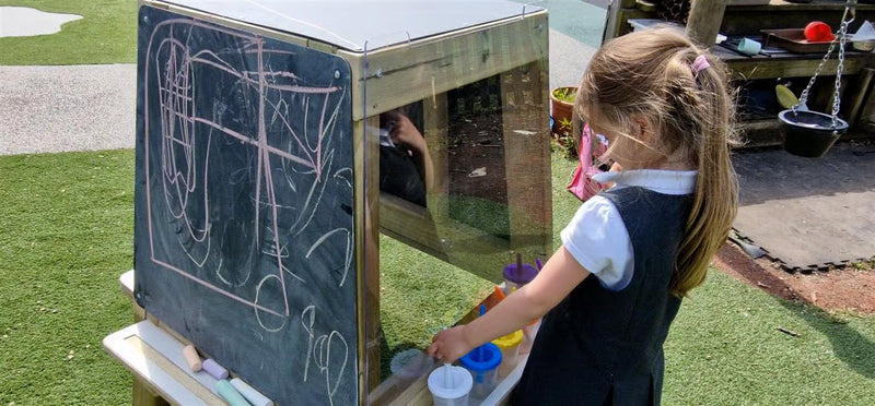 Group Art Easel - Outdoor 4‑Sided Creative Station, Learning SPACE