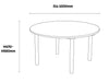 Beechwood Round Tables-Round, Table, Wooden Table--Learning SPACE