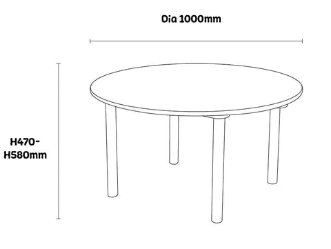 Beechwood Round Tables-Round, Table, Wooden Table--Learning SPACE