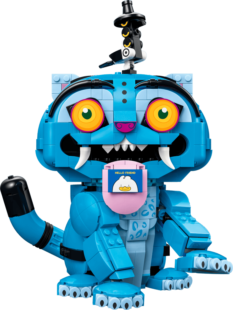 LEGO Derpy Tiger with Sussie Bird perched on its head