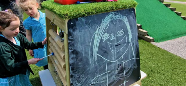 Group Music Easel - Outdoor Multi‑Instrument Station, Learning SPACE