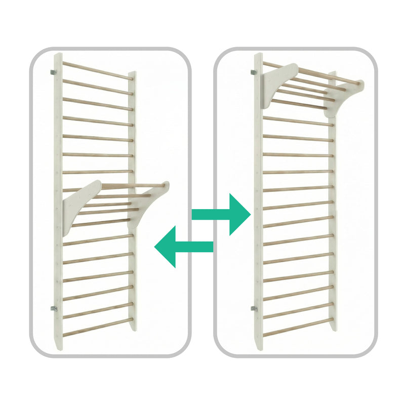 Wooden Gymnastics Wall Bars Kinder Wood - Gross Motor Aid, Learning SPACE