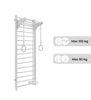 Wooden Gymnastics Wall Bars Kinder Wood - Gross Motor Aid, Learning SPACE