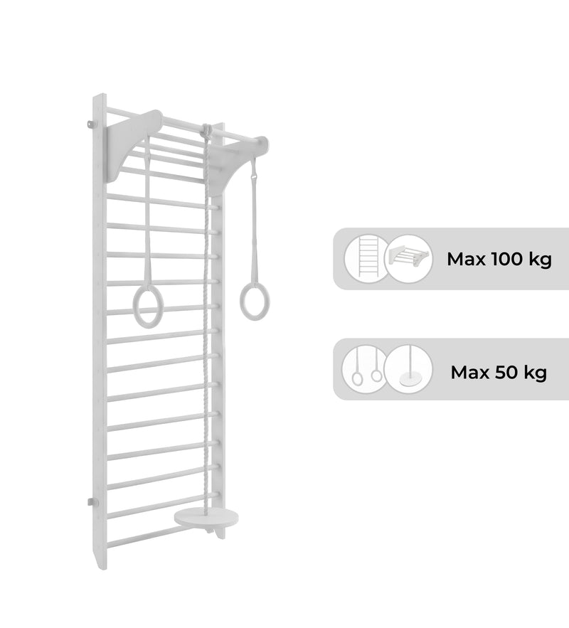 Wooden Gymnastics Wall Bars Kinder Wood - Gross Motor Aid, Learning SPACE