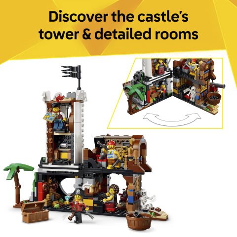 LEGO® Creator (31387) 3-In-1 Iconic Pirate Ship, Activity Toys Learning SPACE