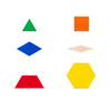Plastic Pattern Blocks, Maths Toys Learning SPACE