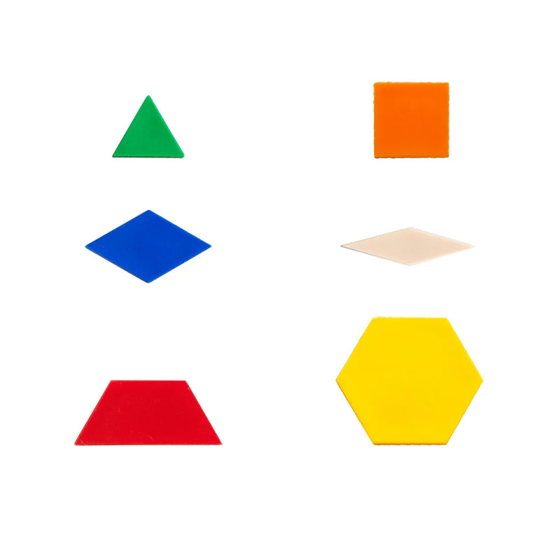 Plastic Pattern Blocks, Maths Toys Learning SPACE