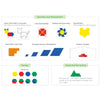 Plastic Pattern Blocks, Maths Toys Learning SPACE