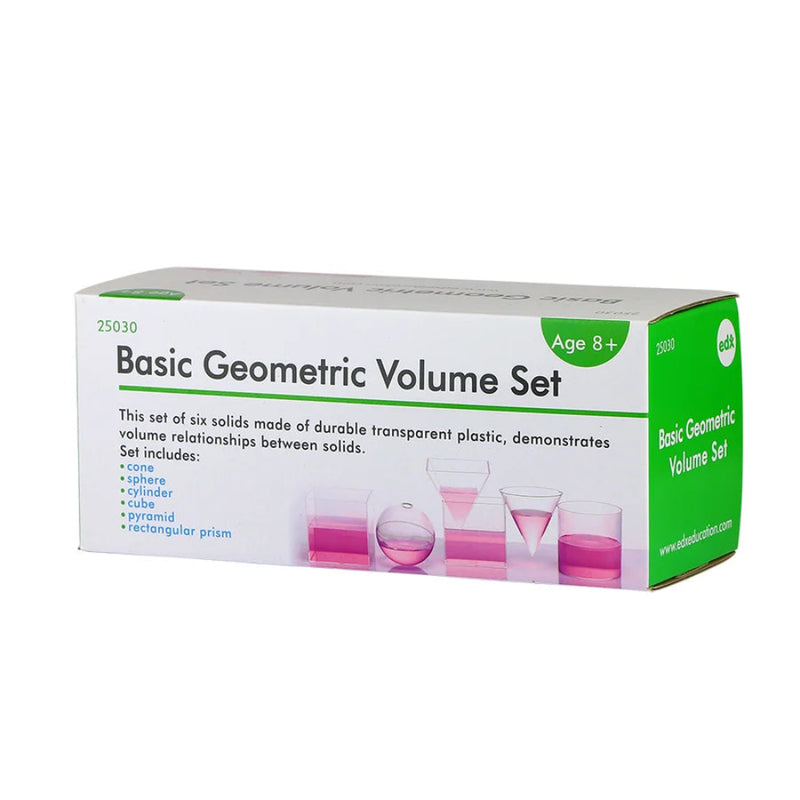 Basic Geometric Volume Set, Maths Toys Learning SPACE
