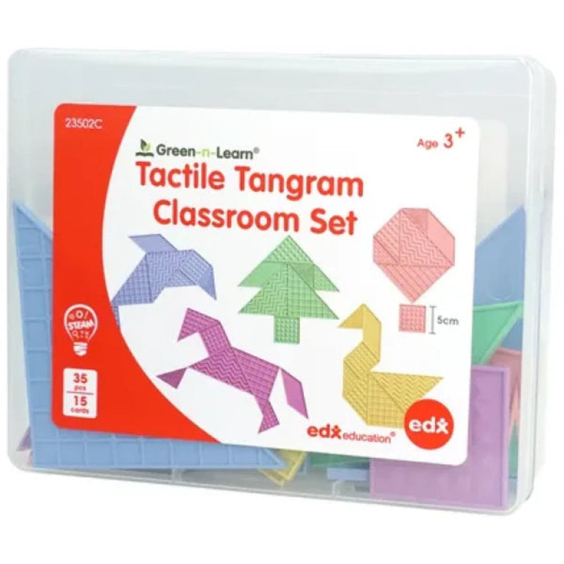 Green-n-Learn Sensory Tangram Classroom Set, Maths Toys Learning SPACE