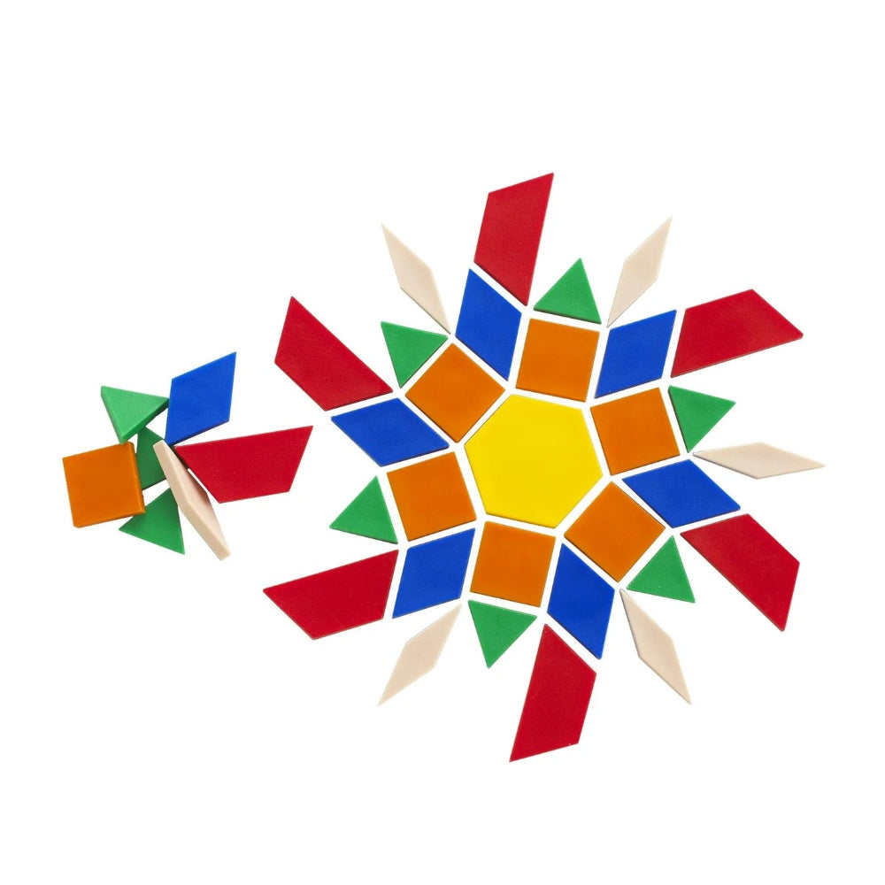 Plastic Pattern Blocks, Maths Toys Learning SPACE