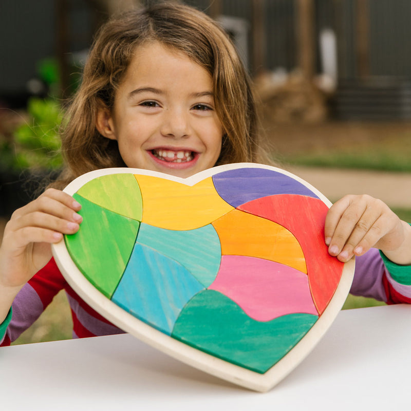 Heart Full of Colour Wooden Puzzle