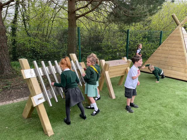Freestanding Chimes Playground Musical Instrument, Learning SPACE