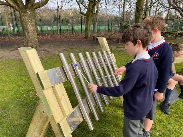 Freestanding Chimes Playground Musical Instrument, Learning SPACE
