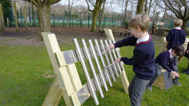 Freestanding Chimes Playground Musical Instrument, Learning SPACE