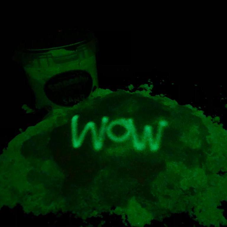Smooshy Glow Sand – includes FREE mini torch, Learning SPACE