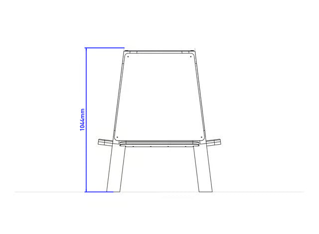 Group Art Easel - Outdoor 4‑Sided Creative Station, Learning SPACE