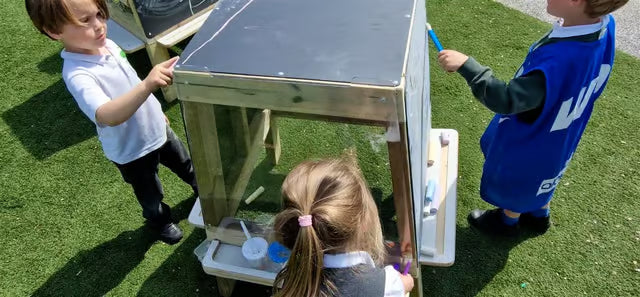 Group Art Easel - Outdoor 4‑Sided Creative Station, Learning SPACE