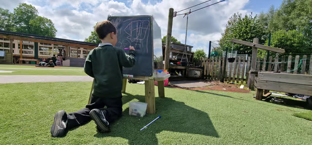 Group Art Easel - Outdoor 4‑Sided Creative Station, Learning SPACE