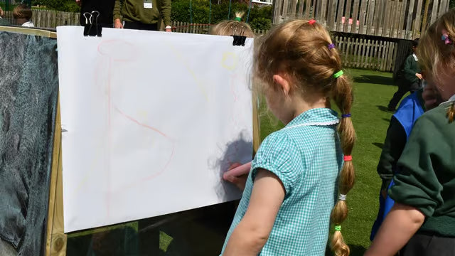Group Art Easel - Outdoor 4‑Sided Creative Station, Learning SPACE