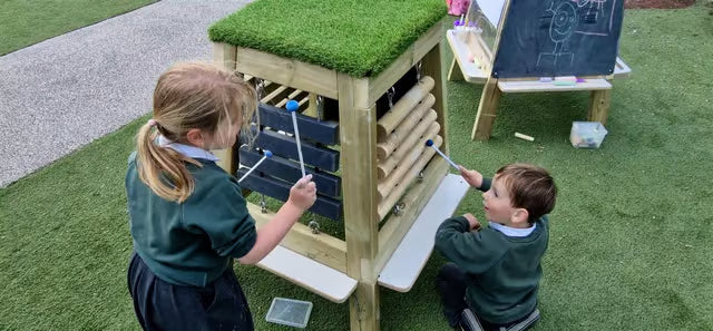 Group Music Easel - Outdoor Multi‑Instrument Station, Learning SPACE