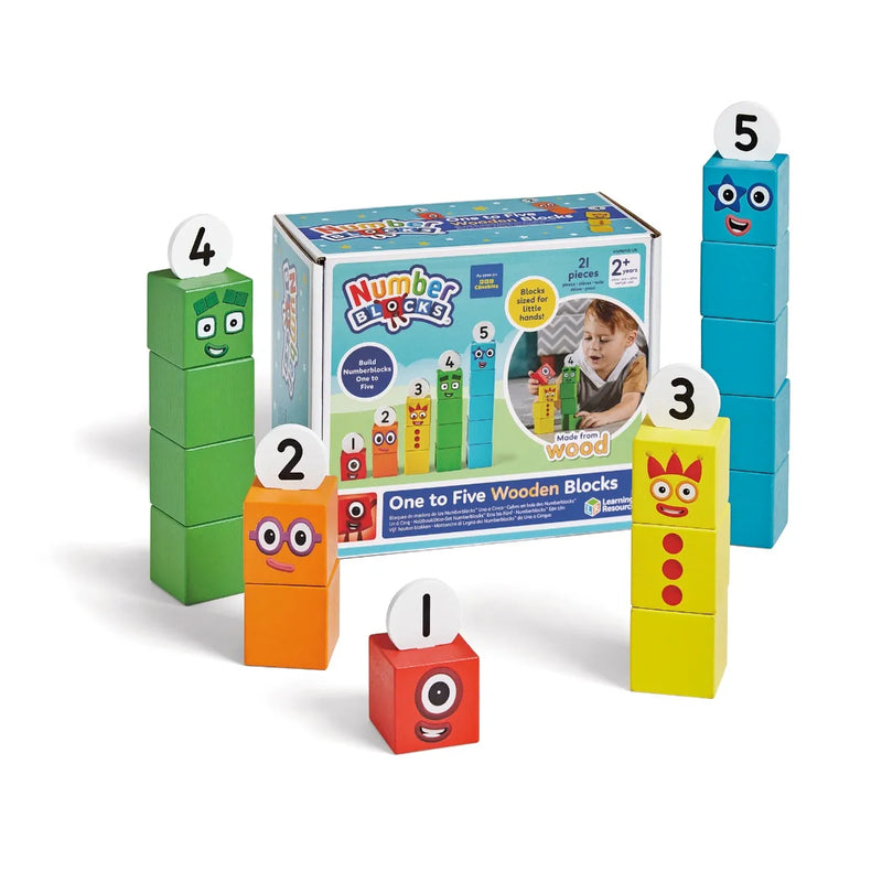 Numberblocks™ One to Five Wooden Blocks, Learning SPACE