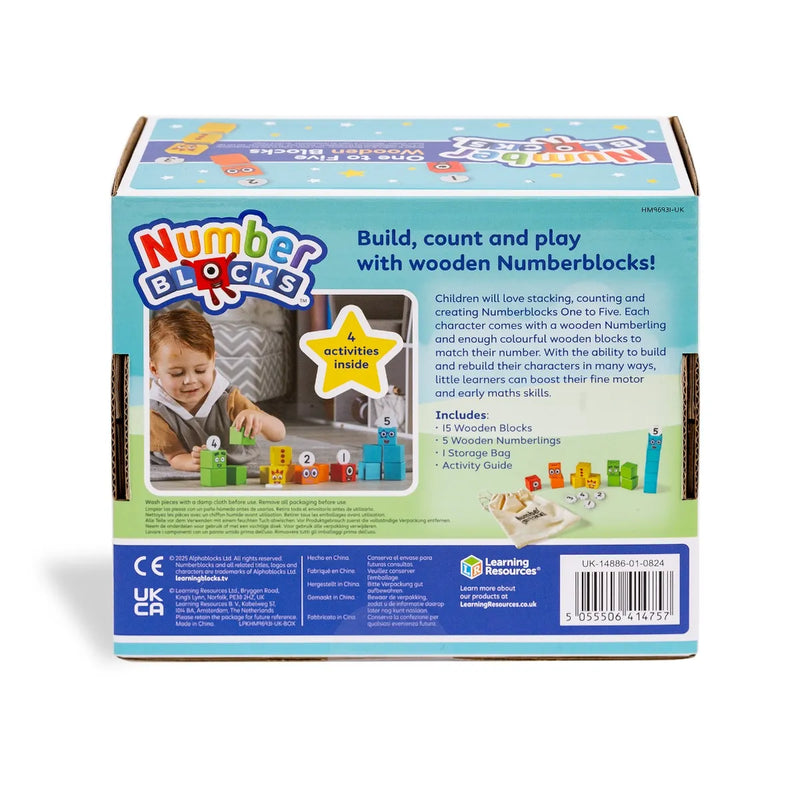 Numberblocks™ One to Five Wooden Blocks, Learning SPACE