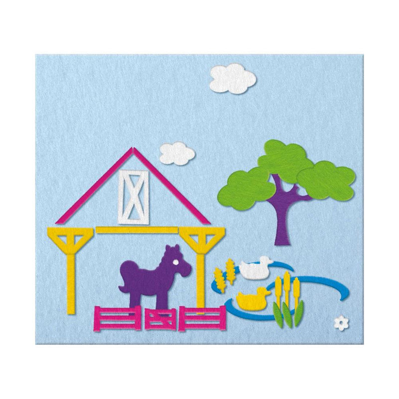 Original Fuzzy Felt Farm Animals Set, Learning SPACE