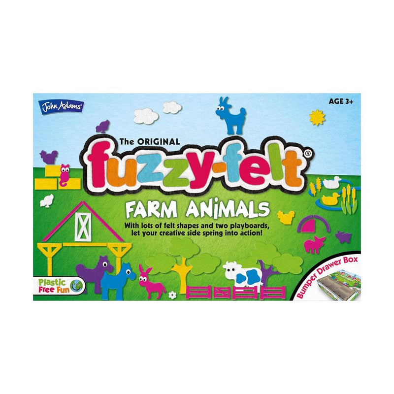 Original Fuzzy Felt Farm Animals Set, Learning SPACE