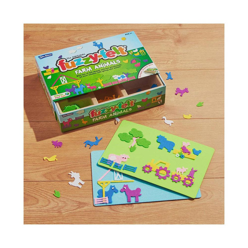 Original Fuzzy Felt Farm Animals Set, Learning SPACE