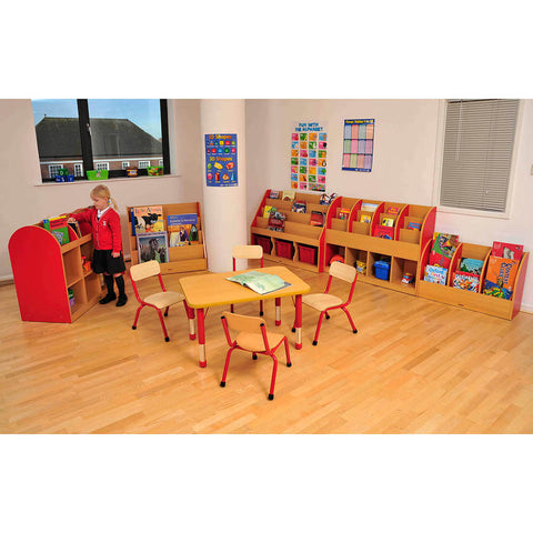 Milan Rectangular Tables - 6 or 8 Seater-Classroom Table, Furniture, Height Adjustable, Profile Education, Rectangular, Table, Wellbeing Furniture-Learning SPACE