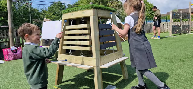 Group Music Easel - Outdoor Multi‑Instrument Station, Learning SPACE