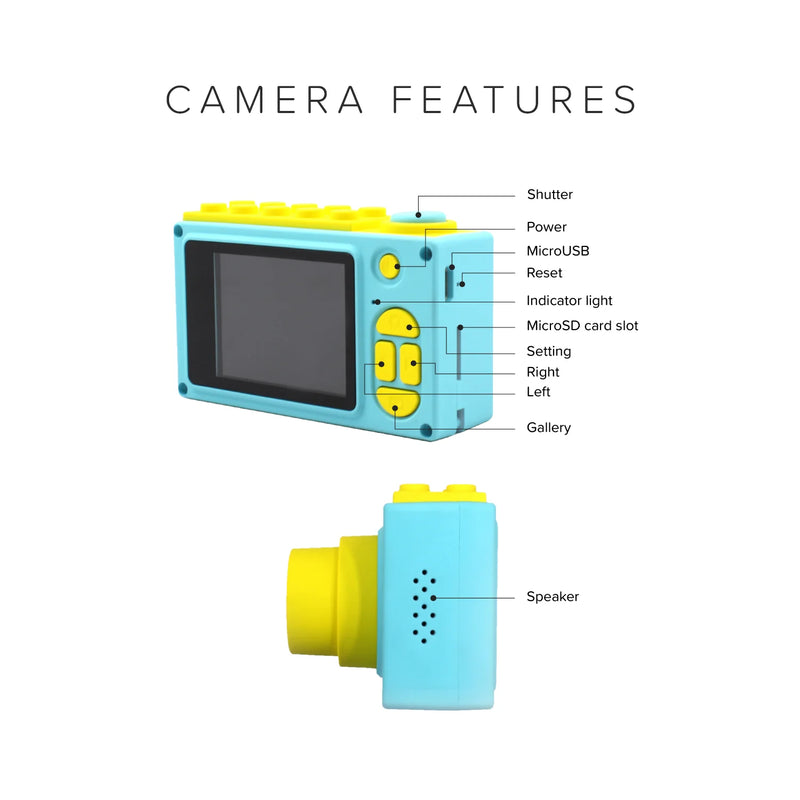 myFirst Camera 2 – Kids Underwater Camera with Shockproof Waterproof Case, Learning SPACE