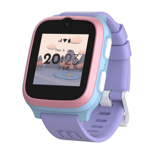 myFirst Fone S3 | 4G Kids Smart Watch with GPS & Video Calls (Square), Cotton Candy Mix Learning SPACE