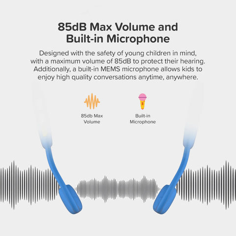 myFirst Headphones AirWaves – Safe Air Conduction Headphones for Kids-Early Years,Early Years Musical Toys,Headphones,My First Tech,Sound Equipment-Learning SPACE