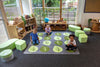 Natural World™ Carved Placement 2x2m Carpet-Kit For Kids, Mats & Rugs, Nature Sensory Room, Neutral Colour, Placement Carpets, Rugs, Square, Wellbeing Furniture-Learning SPACE