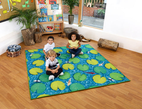 Natural World™ Double Sided 2x2m Carpet-Kit For Kids, Mats & Rugs, Nature, Nature Learning Environment, Nature Sensory Room, Rugs, Sit Mats, Square, Wellbeing Furniture, World & Nature-Learning SPACE