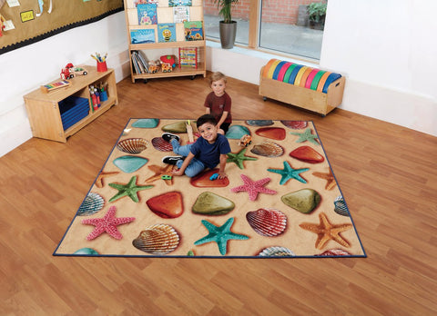 Natural World™ Double Sided 2x2m Carpet-Kit For Kids, Mats & Rugs, Nature, Nature Learning Environment, Nature Sensory Room, Rugs, Sit Mats, Square, Wellbeing Furniture, World & Nature-Learning SPACE