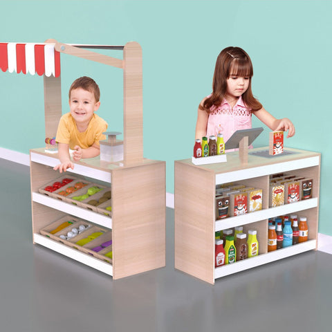 Shop & Market Place Set, Play Kitchen Learning SPACE